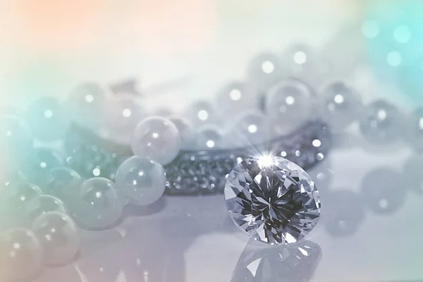 Different Beautiful Gemstones Luxury Background — Stock Photo, Image