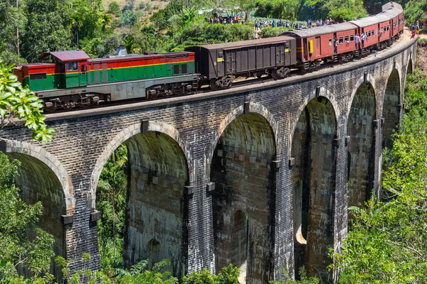 Train Most Picturesque Train Road Sri Lanka — Stock Photo, Image