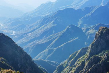 Beautiful high mountains Barrancas del Cobro in Mexico