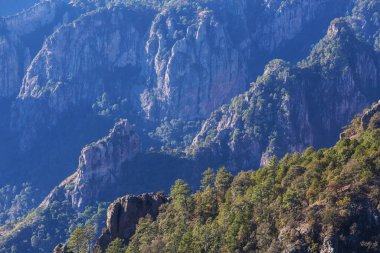 Beautiful high mountains Barrancas del Cobro in Mexico