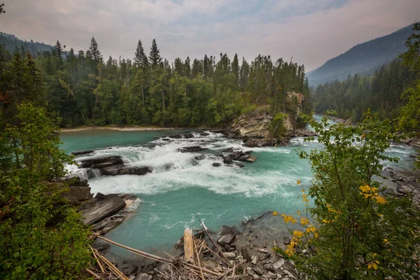Beautiful Mountains River Summer Season Canada — Foto de Stock