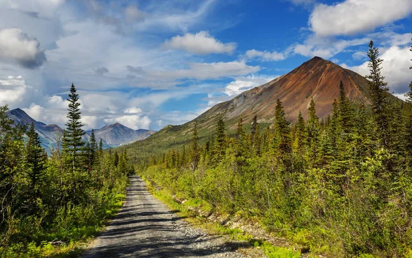 Der Malerische Highway Alaska Usa Dramatische Aussichten — Stockfoto