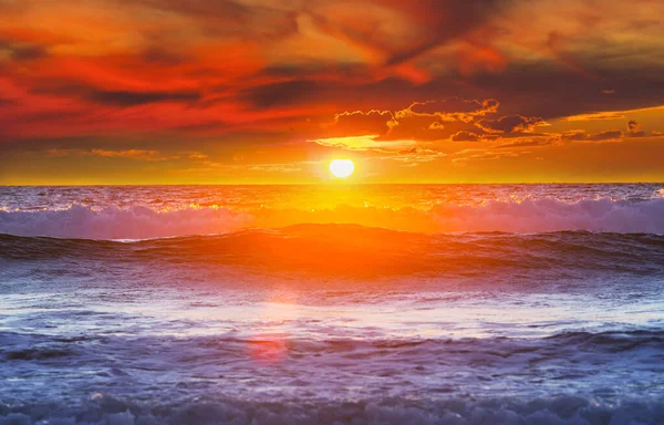Морской Закат Естественного Фона — стоковое фото