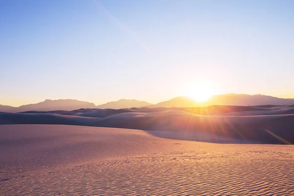 Paisagens Naturais Incomuns White Sands Dunes Novo México Eua — Fotografia de Stock