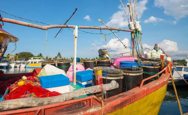 Bateau Pêche Sur Plage Sri Lanka — Photo