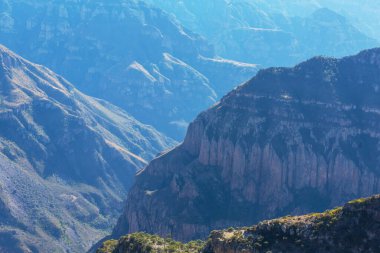Beautiful high mountains Barrancas del Cobro in Mexico