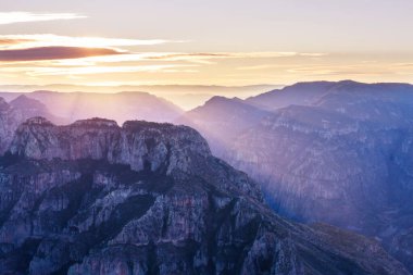 Beautiful high mountains Barrancas del Cobro in Mexico