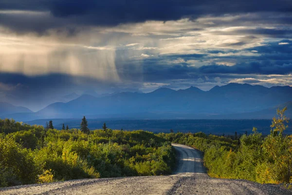 Rodovia Alasca Estados Unidos — Fotografia de Stock