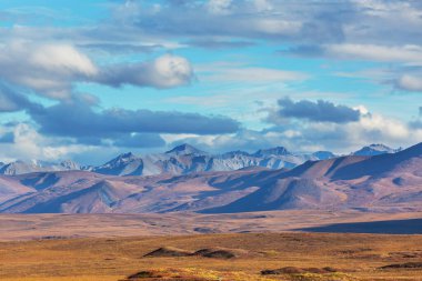 Mountains landscapes above Arctic circle along Dempster highway, Canada