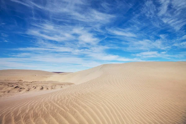偏远沙漠中的未被污染的沙丘 — 图库照片