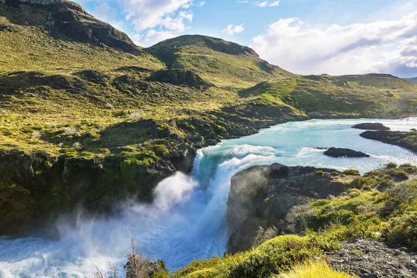 Piękny Wodospad Chile Ameryka Południowa — Zdjęcie stockowe