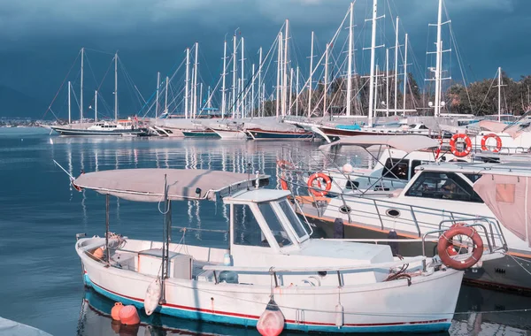 Yacht Sulla Costa Mediterranea Turchia — Foto Stock