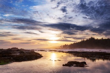Doğal arkaplan için deniz batımı