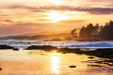 Doğal arkaplan için deniz batımı