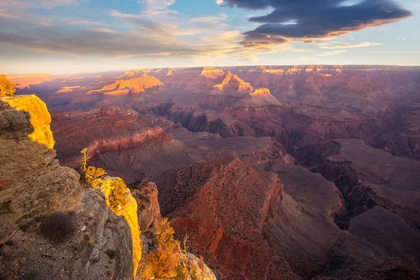 Живописные Пейзажи Гранд Каньона Аризона Сша Естественный Фон Взгляд Солнца — стоковое фото