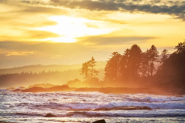 Морський Захід Сонця Природного Фону — стокове фото