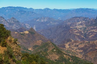 Beautiful high mountains Barrancas del Cobro in Mexico