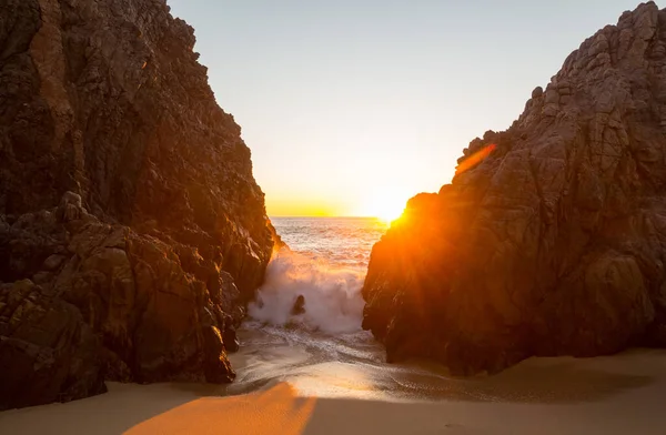 Amazing Coastline Sunrise Mexico — Stock Photo, Image