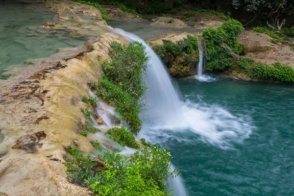 Schöner Wasserfall Dschungel Mexiko — Stockfoto
