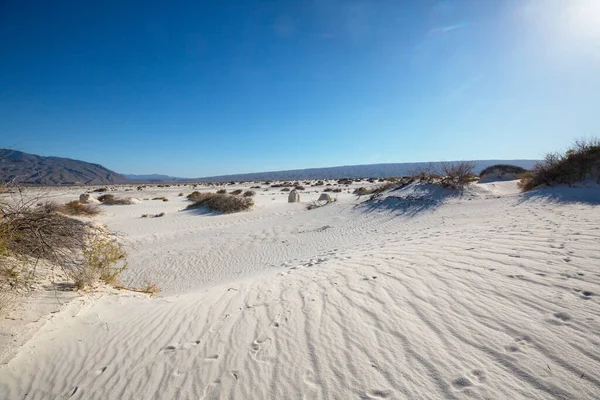 Unusual Natural Landscapes White Sands Dunes Mexico — Stock Photo, Image