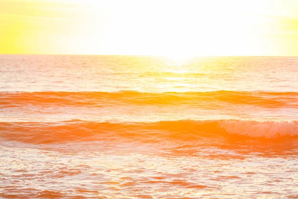 Zachód Słońca Morskiego Dla Naturalnego Tła — Zdjęcie stockowe