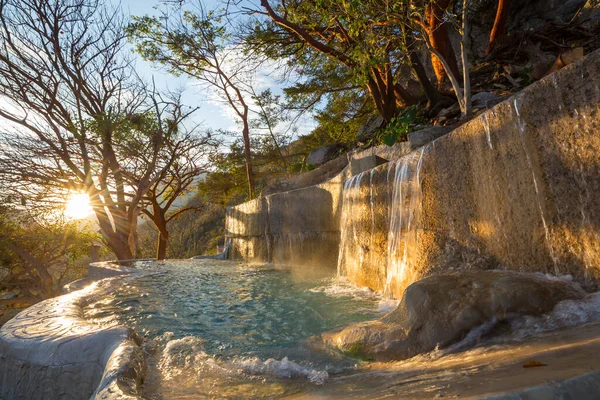 Unusual Thermal Pools Las Grutas Tolantongo Mexico — Stock Photo, Image