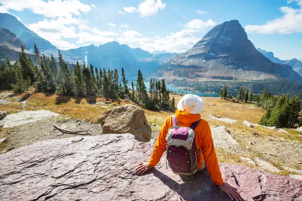 Caminata Parque Nacional Glaciar Montana — Foto de Stock