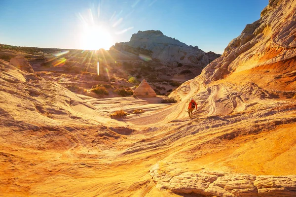 Pomnik Narodowy Vermilion Cliffs Krajobrazy Wschodzie Słońca Niezwykły Krajobraz Gór — Zdjęcie stockowe