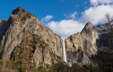 Yosemite Ulusal Parkı 'nda bahar sezonunda yürüyüş, Kaliforniya, ABD
