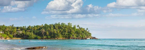 Tropical Beach Sri Lanka Travel Vacation Background — стоковое фото