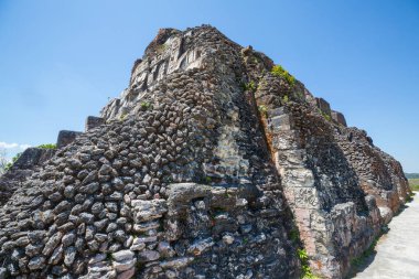Xunantunich Maya Belize 'de harabe.
