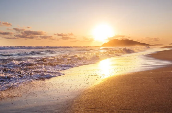 Морський Захід Сонця Природного Фону — стокове фото