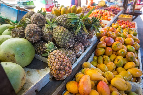 Mercato Della Frutta Strada — Foto Stock