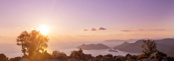 Krásné Přírodní Krajiny Tureckých Horách Lycijská Cesta Známá Mezi Turisty — Stock fotografie