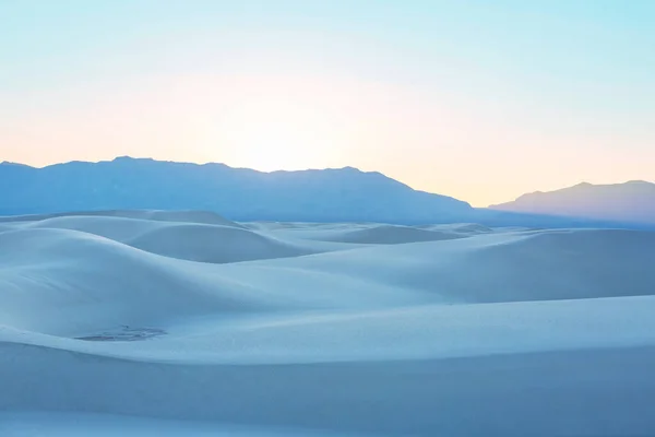 Unusual Natural Landscapes White Sands Dunes New Mexico Usa — Stock Photo, Image