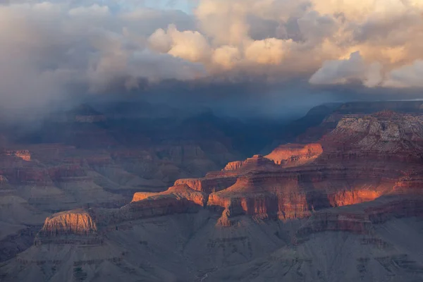 Picturesque Landskap Grand Canyon Arizona Usa Vakker Naturlig Bakgrunn Soloppganger – stockfoto