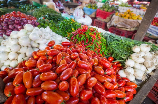 Zelenina Pouličním Trhu Mexiku — Stock fotografie