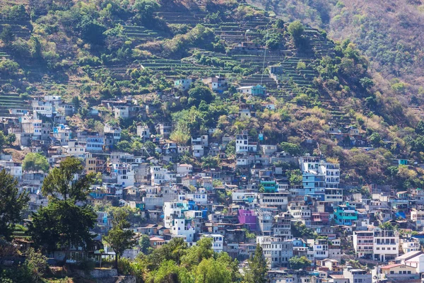 Village Sur Atitlan Vue Panoramique — Photo