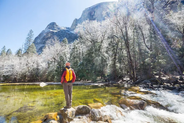 Güzel Yosemite Manzaraları Kurak Bahar Mevsiminde — Stok fotoğraf