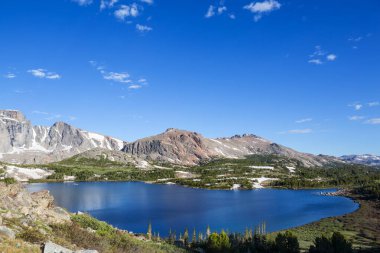 Hike in Wind River Range in Wyoming, USA. Summer season.