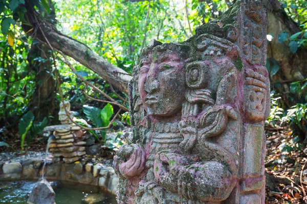 Άγαλμα Μάγια Στην Ονδούρα — Φωτογραφία Αρχείου