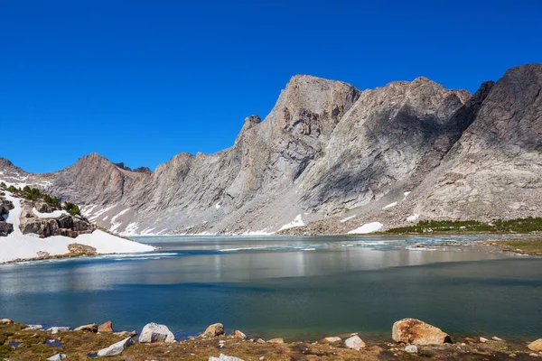 Hike Wind River Range Wyoming Usa Summer Season — 스톡 사진