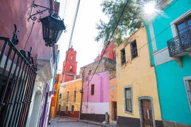 Meksika 'nın ünlü şehri Guanajuato' nun güzel manzarası.