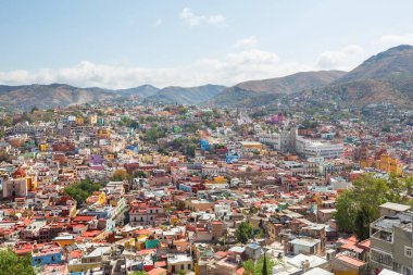 Meksika 'nın ünlü şehri Guanajuato' nun güzel manzarası.
