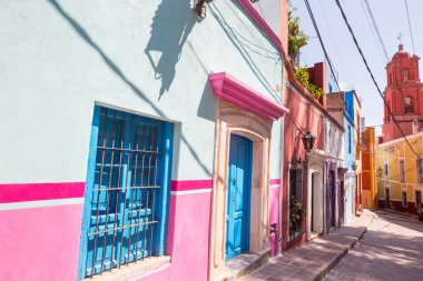 Meksika 'nın ünlü şehri Guanajuato' nun güzel manzarası.