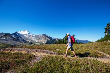 Yaz dağlarında gezginler