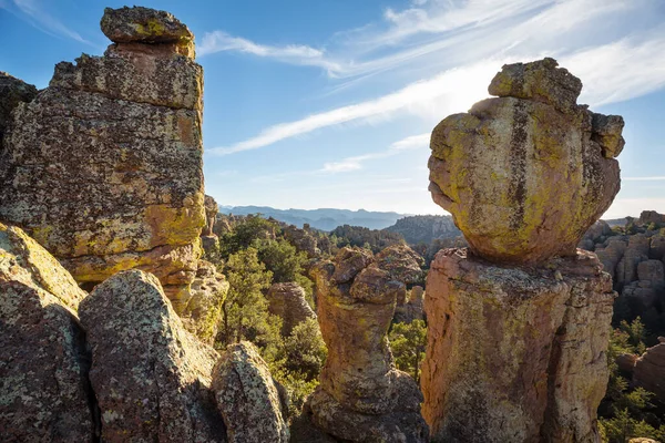 Необычный Пейзаж Национальном Памятнике Чирикахуа Аризона Сша — стоковое фото