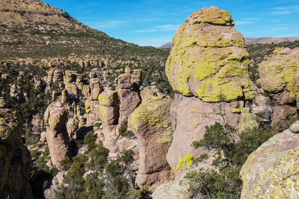 Pemandangan Yang Tidak Biasa Monumen Nasional Chiricahua Arizona Amerika Serikat — Stok Foto