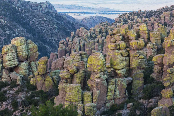 Neobvyklá Krajina Chiricahua National Monument Arizona Usa — Stock fotografie