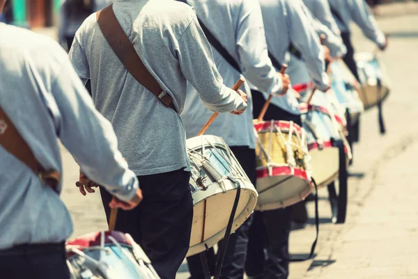Drummers Straat Mexico — Stockfoto